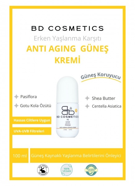 BD COSMETICS ANTI AGING GÜNEŞ KREMİ 100 ml